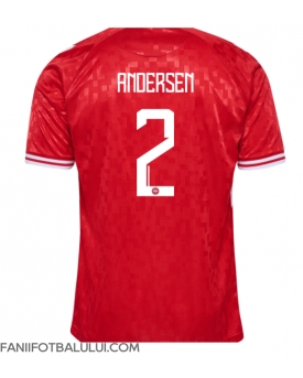 Danemarca Joachim Andersen #2 Tricou Fotbal Replică European 2024 Barbati Acasa
